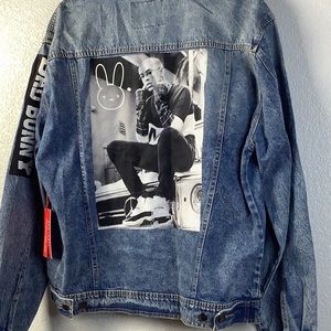 Denim Jacket Blu Denim Button Up Plus Size, 2X and Size Medium NWT